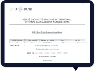 Téléchargement du RIB – Services en ligne temps réel STB